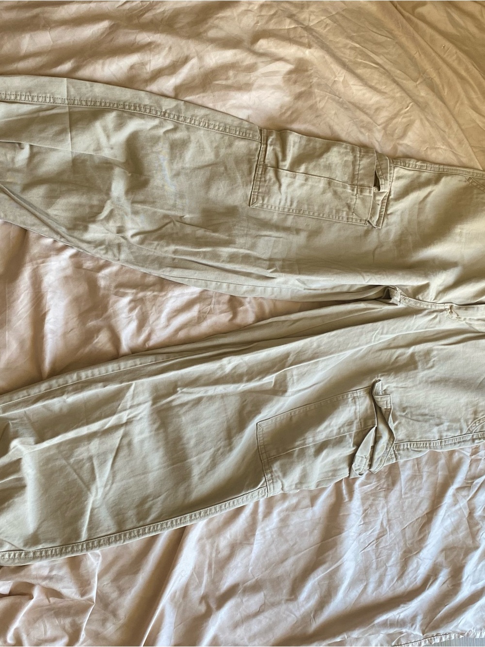 Men's Cargo Pants in Light Khaki — Relaxed Utility Fit